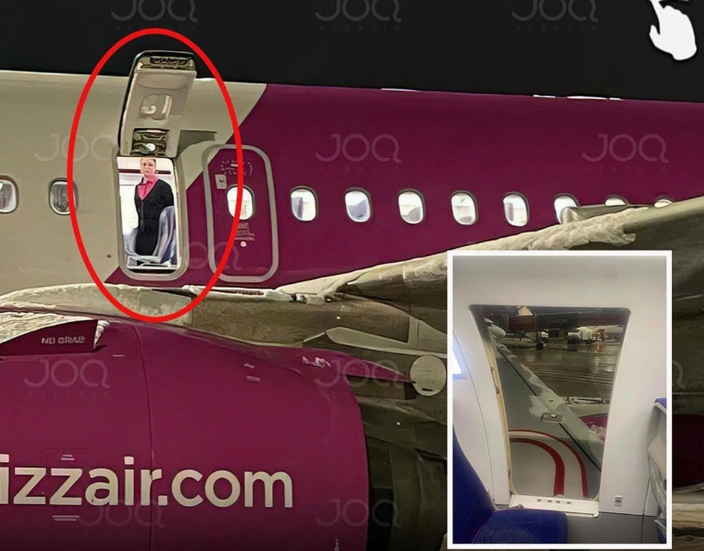 Pasagjerët e hapin derën e emergjencës në aeroportin e Prishtinës – “Wizz Air na la 3 orë brenda pa ajër”