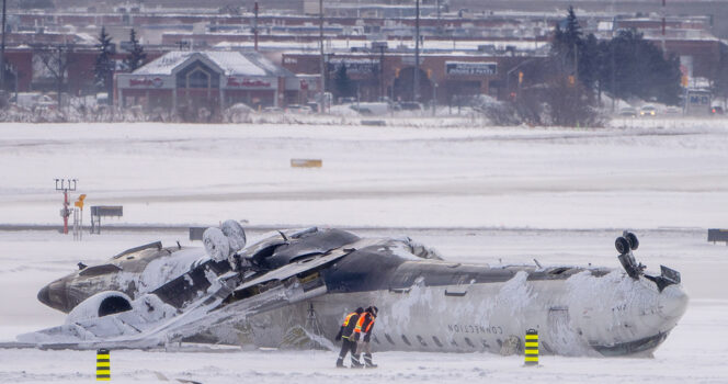 Air traffic control describes moments Delta Air Lines plane flipped over