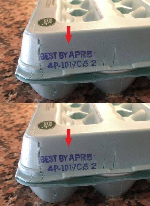 Pay attention to this date from now on. It’s not an ordinary expiration date. After working for years and years in grocery stores, I see that most people just randomly buy eggs without really noticing this detail