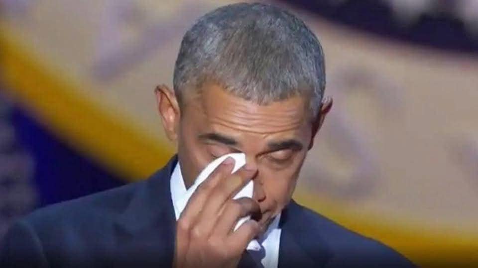 “Obama’s Emotional Moment: A Tearful Reflection on Leadership and Humanity”