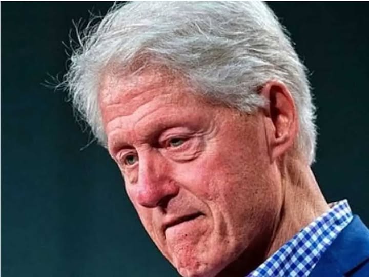 Bill Clinton with tears in their eyes make the sad announcement…