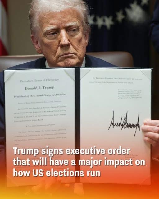 Trump signs executive order that will have a major impact on how US elections run