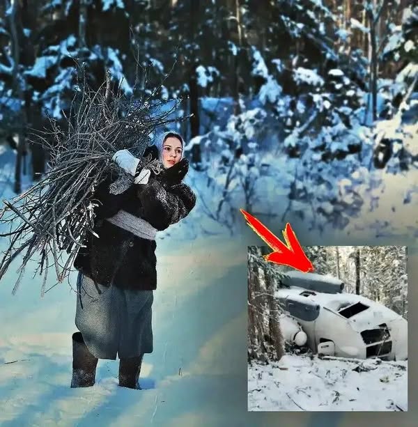 Receiving a house in the wilderness, the divorced nurse went into the cold forest to collect wood