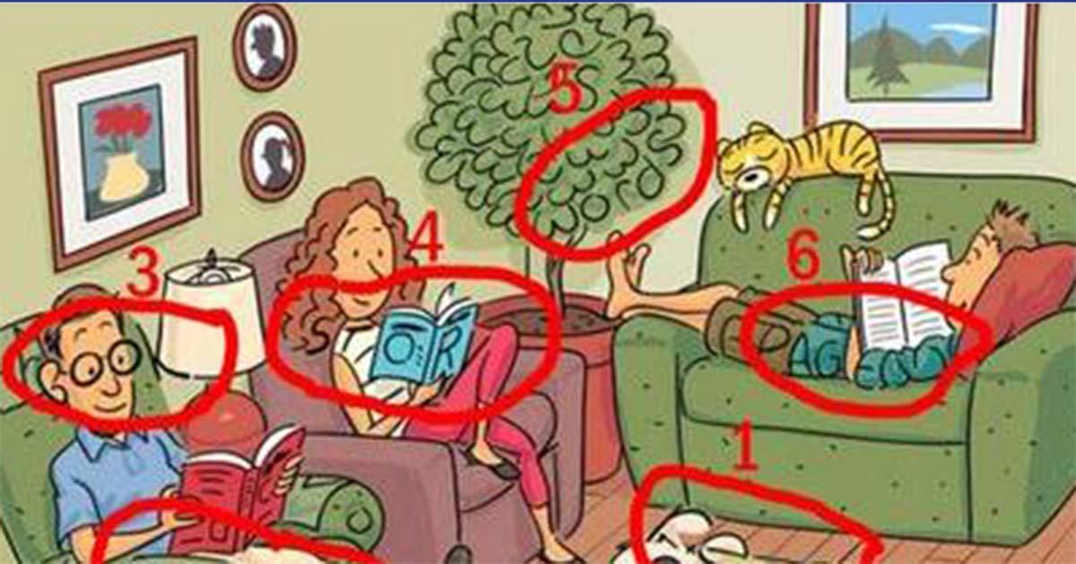 There are 6 hidden words in this family picture – can you find them?