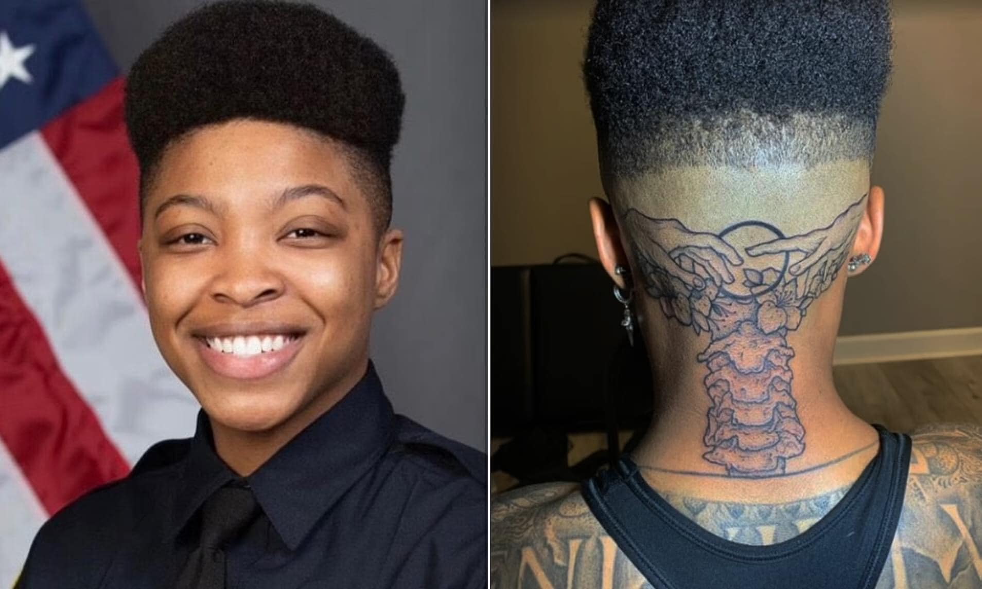 Alabama firefighter fired after getting tattoo on the back of her head – can you see why her superior was forced to act?